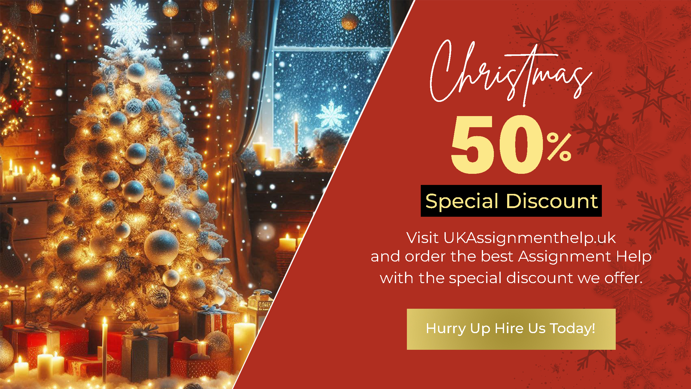 Unlock 50% OFF This Christmas on Assignment Help – Only with UK Assignment Help!